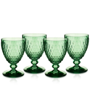 Villeroy & Boch 11 Oz Boston Claret, Set of 4 - Green
